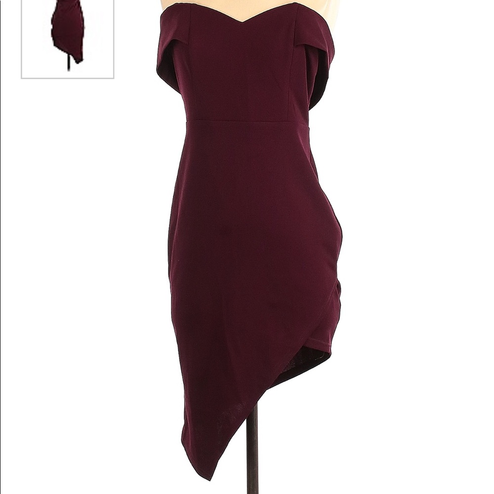 Fashion nova maroon dress!